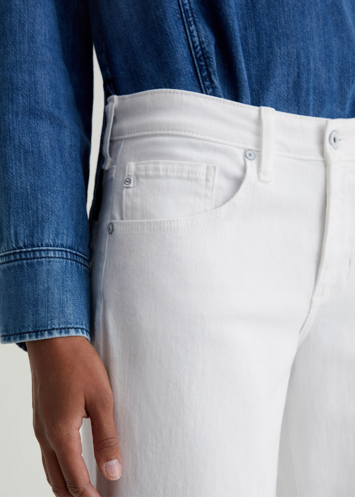 AG | Adria Low-Rise Wide Leg | Gallery White