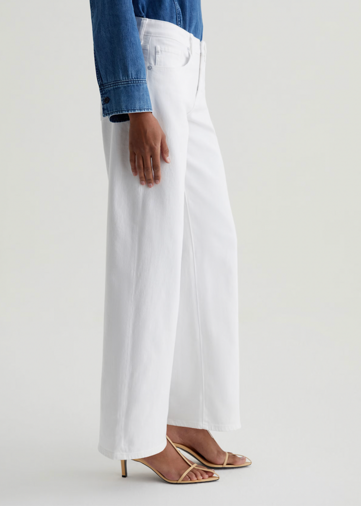 AG | Adria Low-Rise Wide Leg | Gallery White