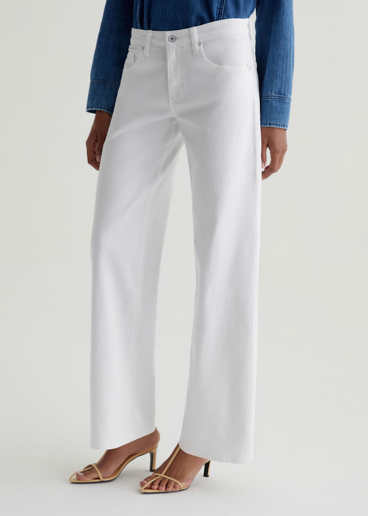 AG | Adria Low-Rise Wide Leg | Gallery White