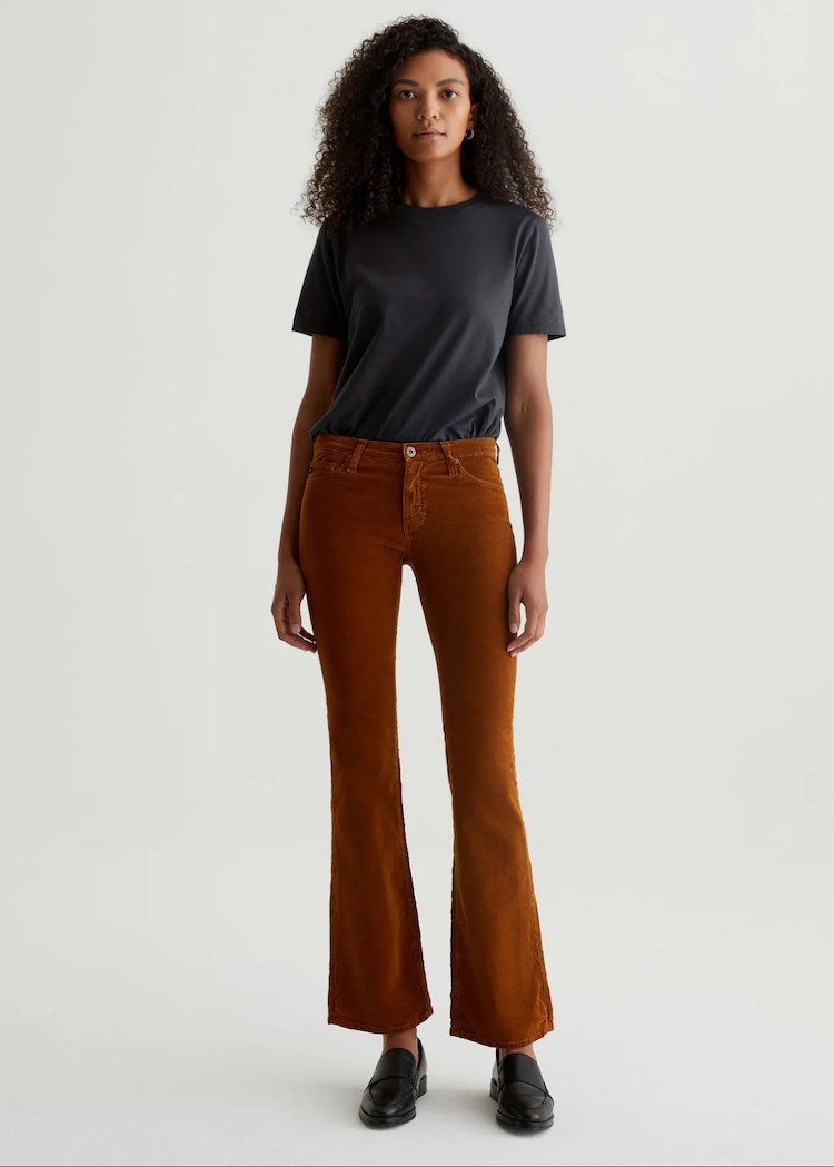 Cotton Corduroy Kick Flare Trousers – La Garçonne