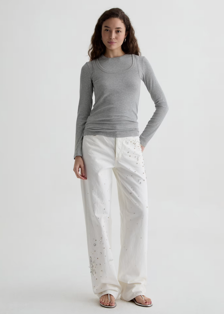AG | Ashley Top | Grey Heather