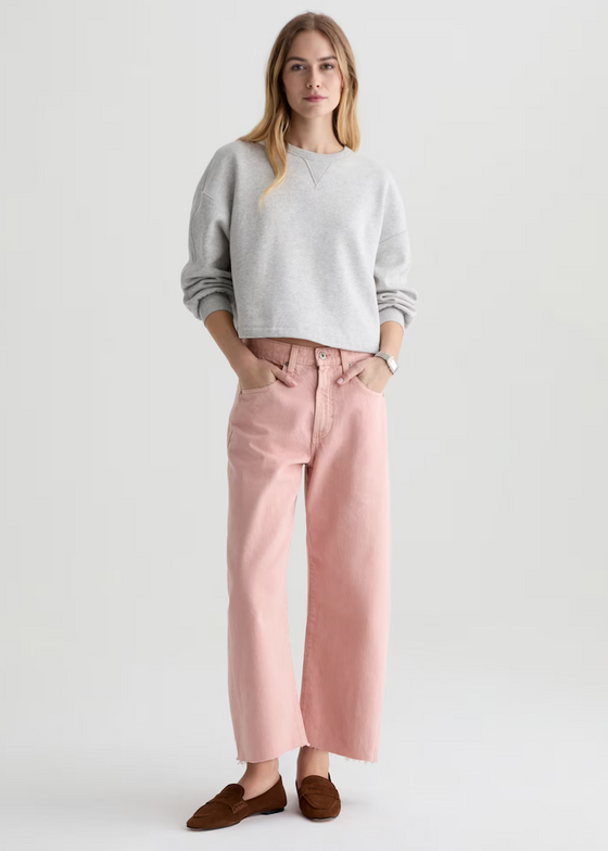 AG | Hattie Crop | Sulfer Sparkling Rose