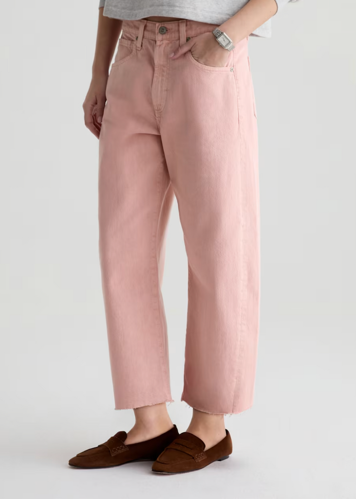AG | Hattie Crop | Sulfer Sparkling Rose