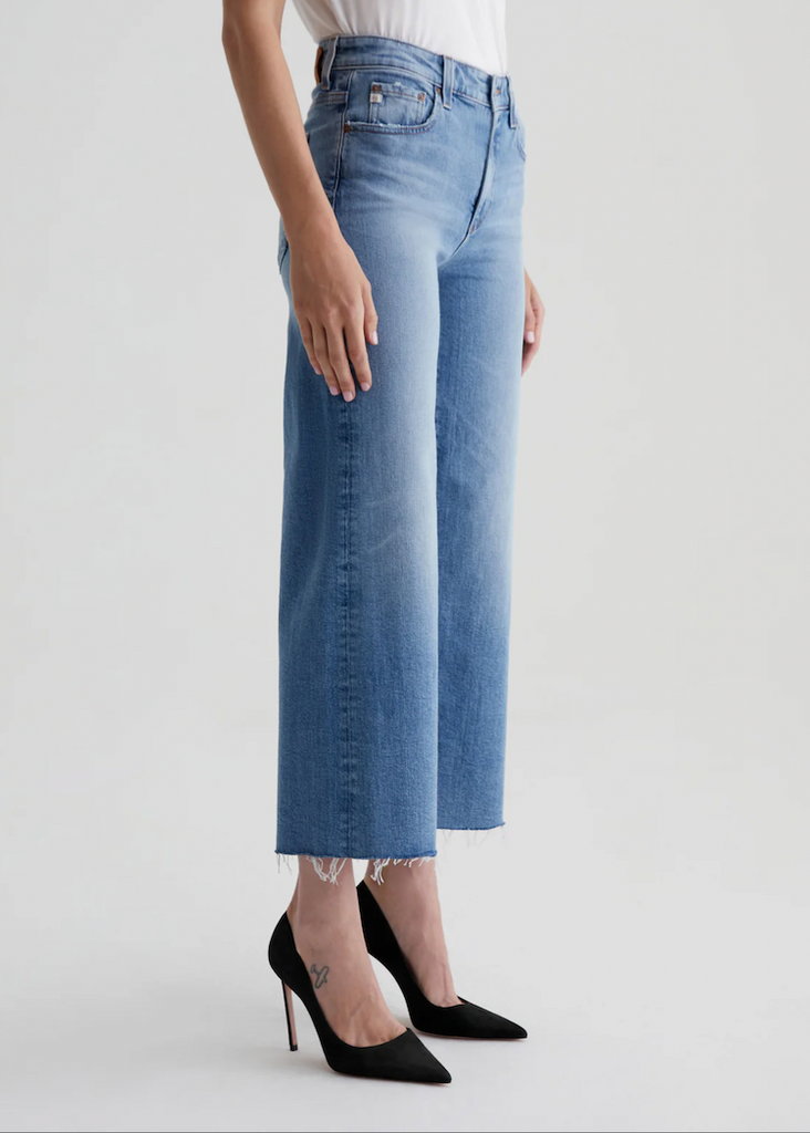 AG | Saige Wide Leg Crop Jeans