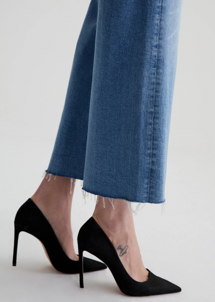 AG | Saige Wide Leg Crop Jeans