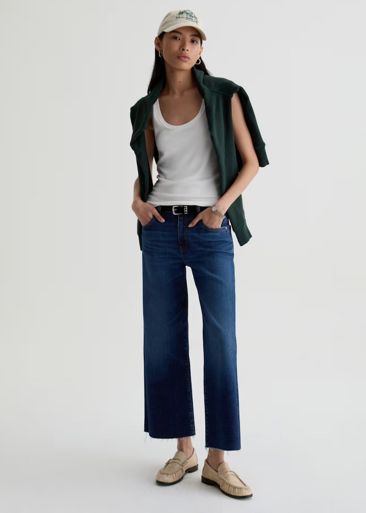 AG | Saige Wide Leg Crop | Outspoken