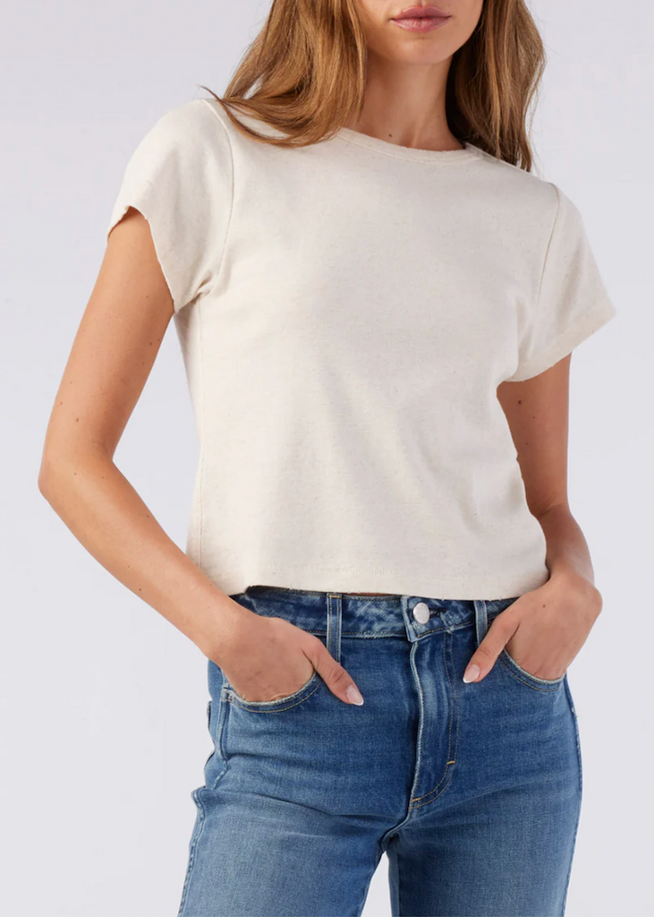 AMO Denim | Baby Tee | Oatmeal Heather