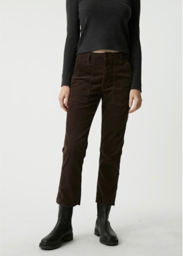 AMO Denim | Corduroy Easy Army Trouser in Espresso