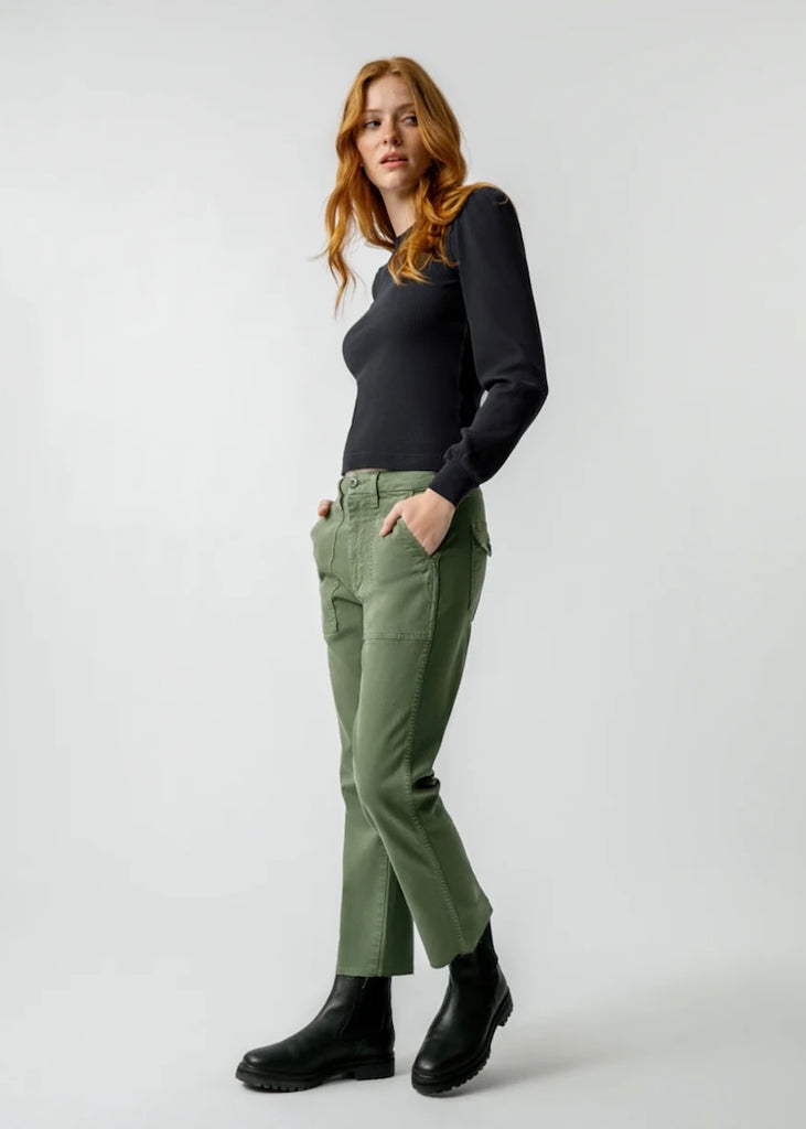 AMO Denim | Easy Army Trouser in Tea Leaf