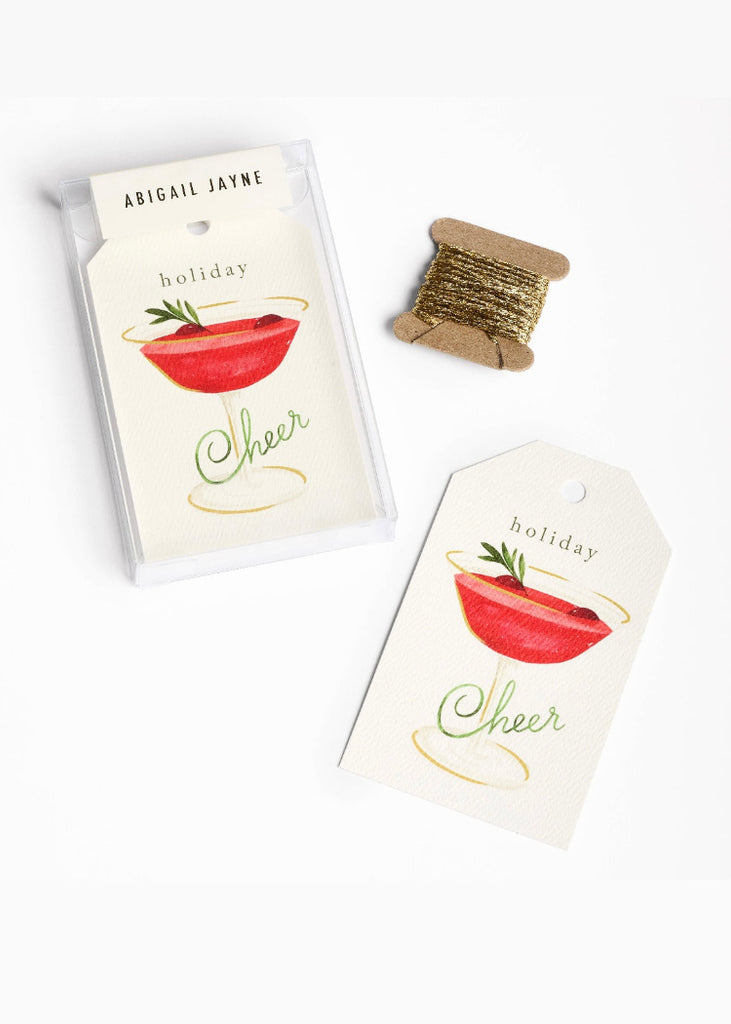 Abigail Jayne Design | Cocktail Holiday Gift Tags | Set of 82