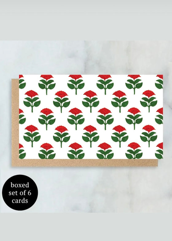 Abigail Jayne Design | Holiday Block Print Mini Cards | Boxed Set of 6