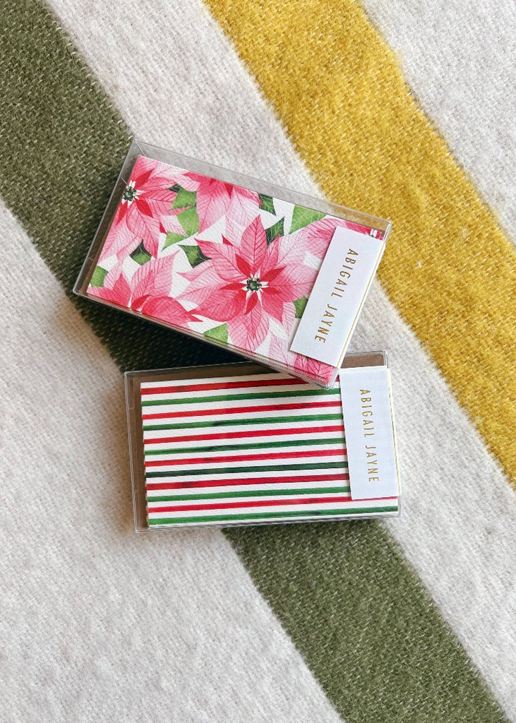 Abigail Jayne Design | Holiday Stripe Mini Cards | Boxed Set of 6