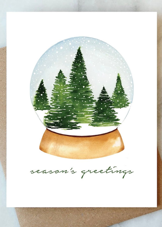 Abigail Jayne Design | Snow Globe Holiday Card