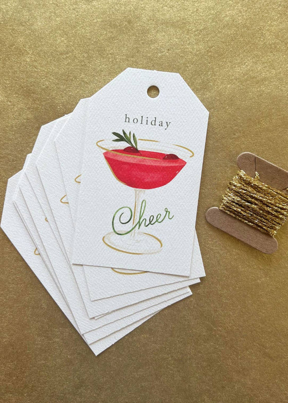 Abigail Jayne Design | Cocktail Holiday Gift Tags | Set of 8