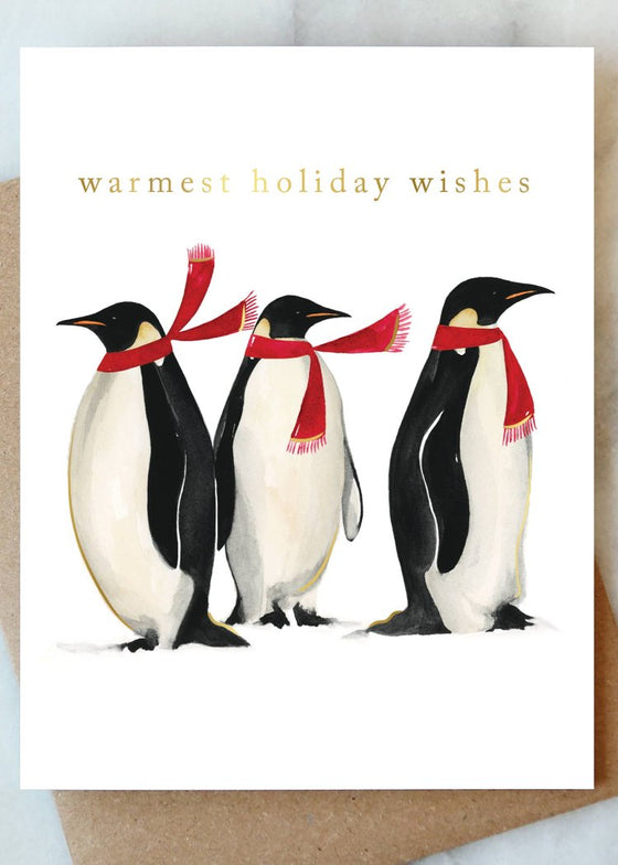 Abigail Jayne Design | Penguins Holiday Greeting Card