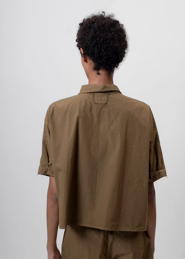 Aequamente | Fine Cotton Shirt | Legno Brown