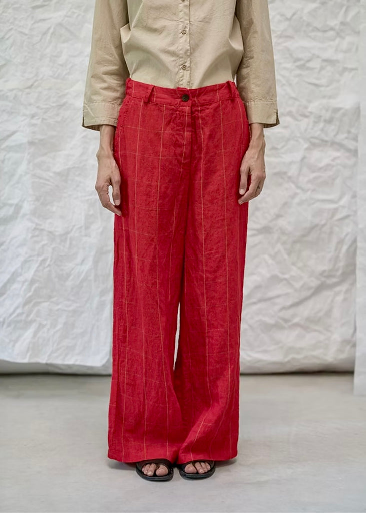Aequamente | Pant | Red Stripe