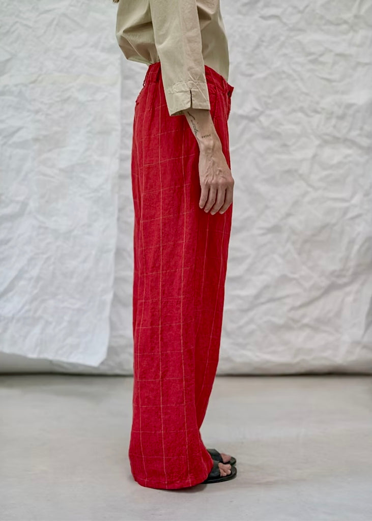 Aequamente | Pant | Red Stripe