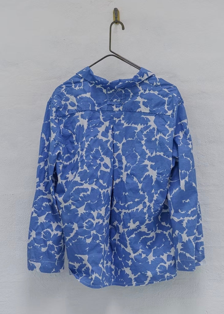 Aequamente | Shirt | Blue Pattern