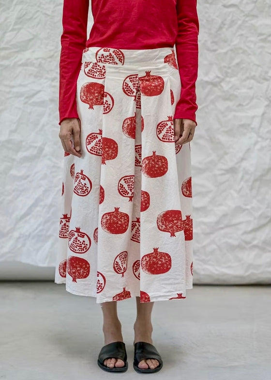 Aequamente | Skirt | Red Pomegranate