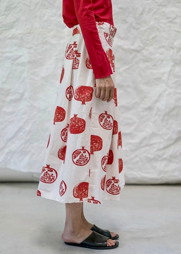 Aequamente | Skirt | Red Pomegranate