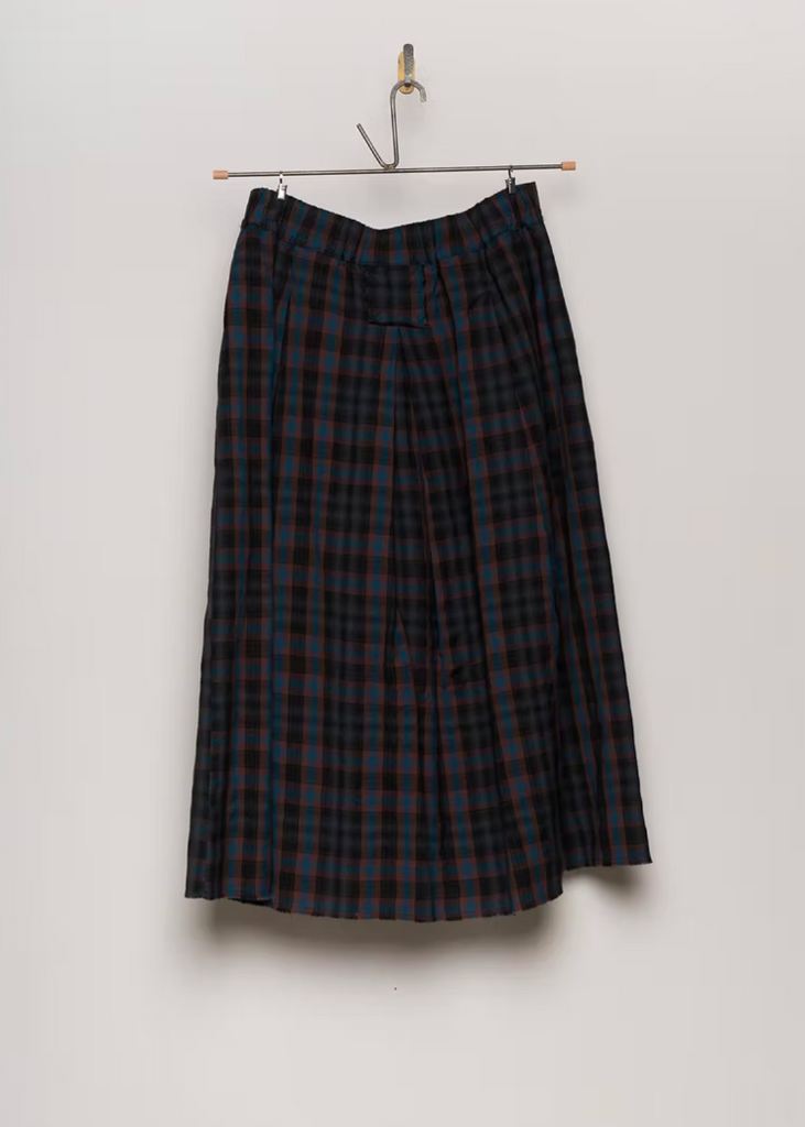 Aequamente | Skirt in Navy Plaid