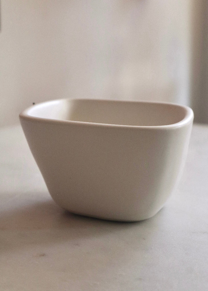 Alex Marshall Studios | 4" Square Bowl | Matte White