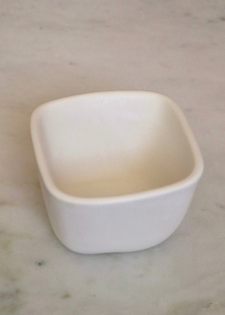 Alex Marshall Studios | 4" Square Bowl | Matte White