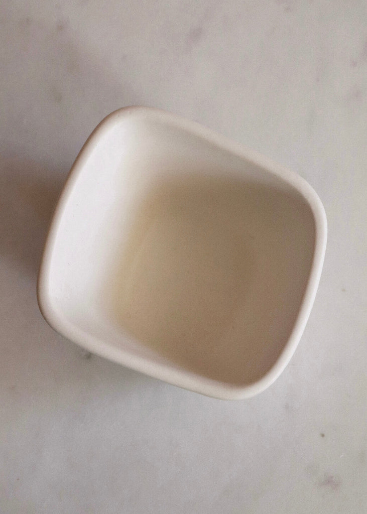 Alex Marshall Studios | 4" Square Bowl | Matte White