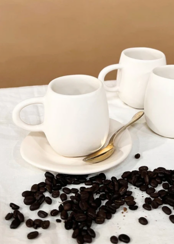 Alex Marshall Studios | Coffee Shop Pour Over Mug 12 oz | Matte White