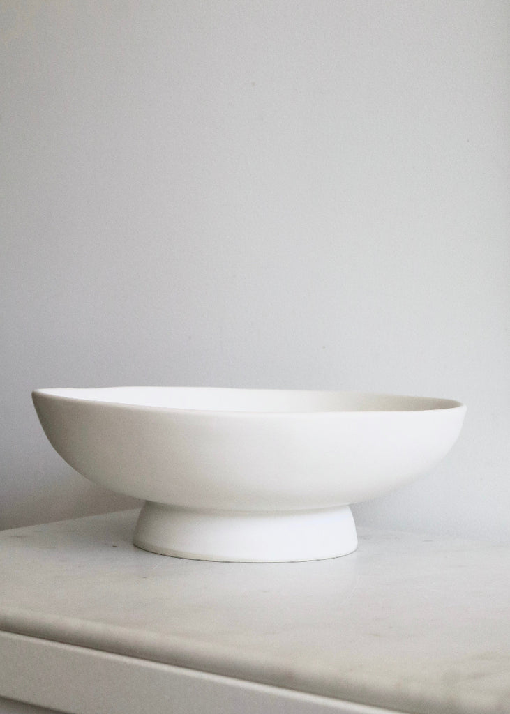 Alex Marshall Studios | Medium Footed Bowl | Matte White