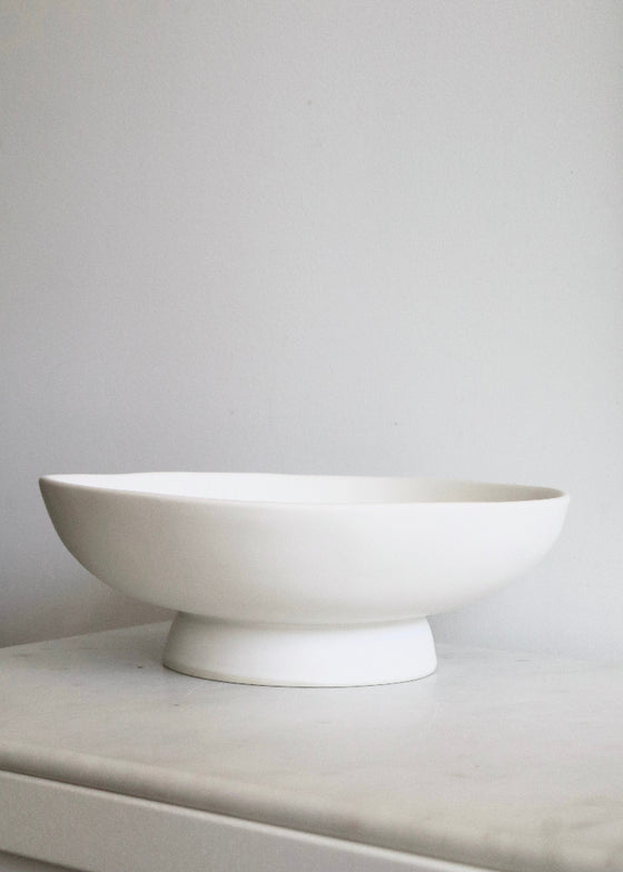 Alex Marshall Studios | Medium Footed Bowl | Matte White