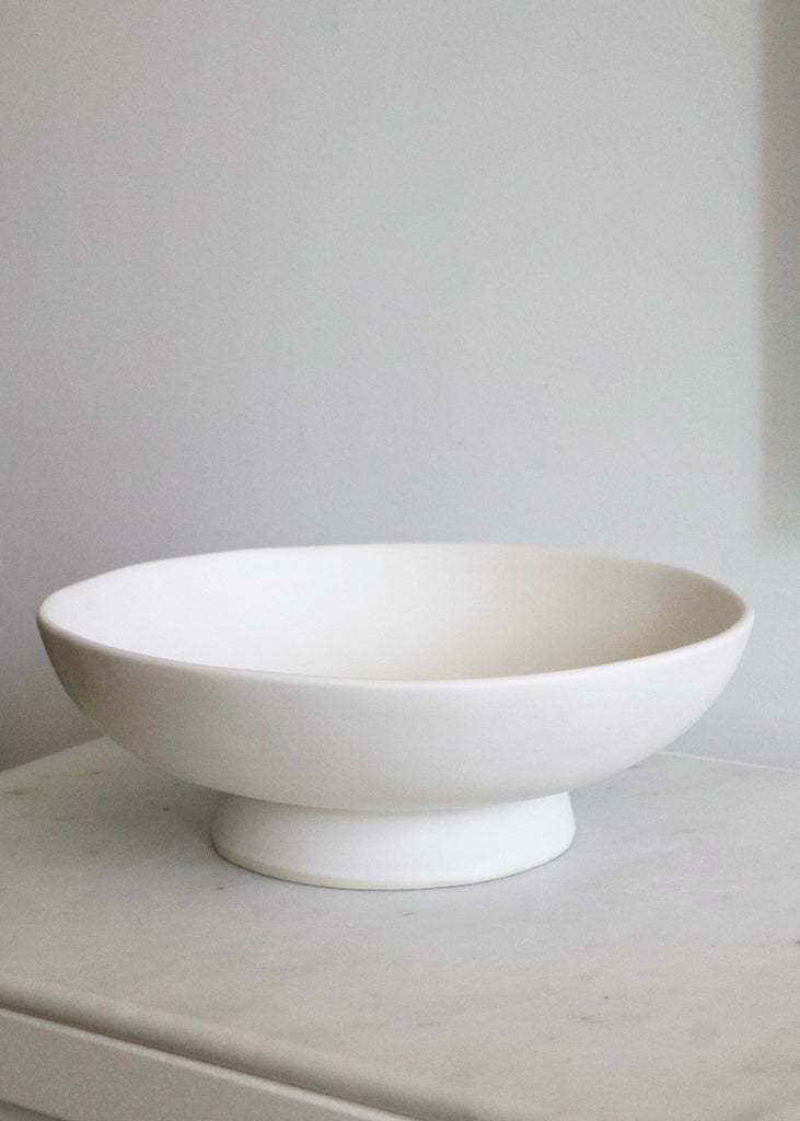 Alex Marshall Studios | Medium Footed Bowl | Matte White