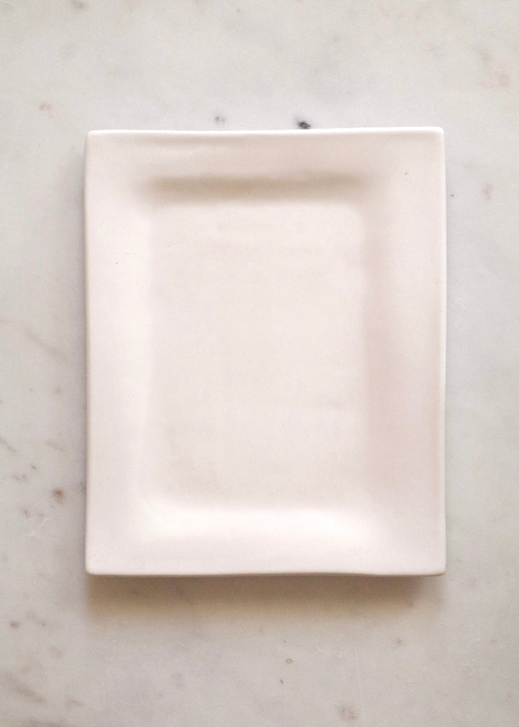 Alex Marshall Studios | Medium Rectangle Platter | Matte White