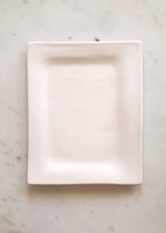 Alex Marshall Studios | Medium Rectangle Platter | Matte White