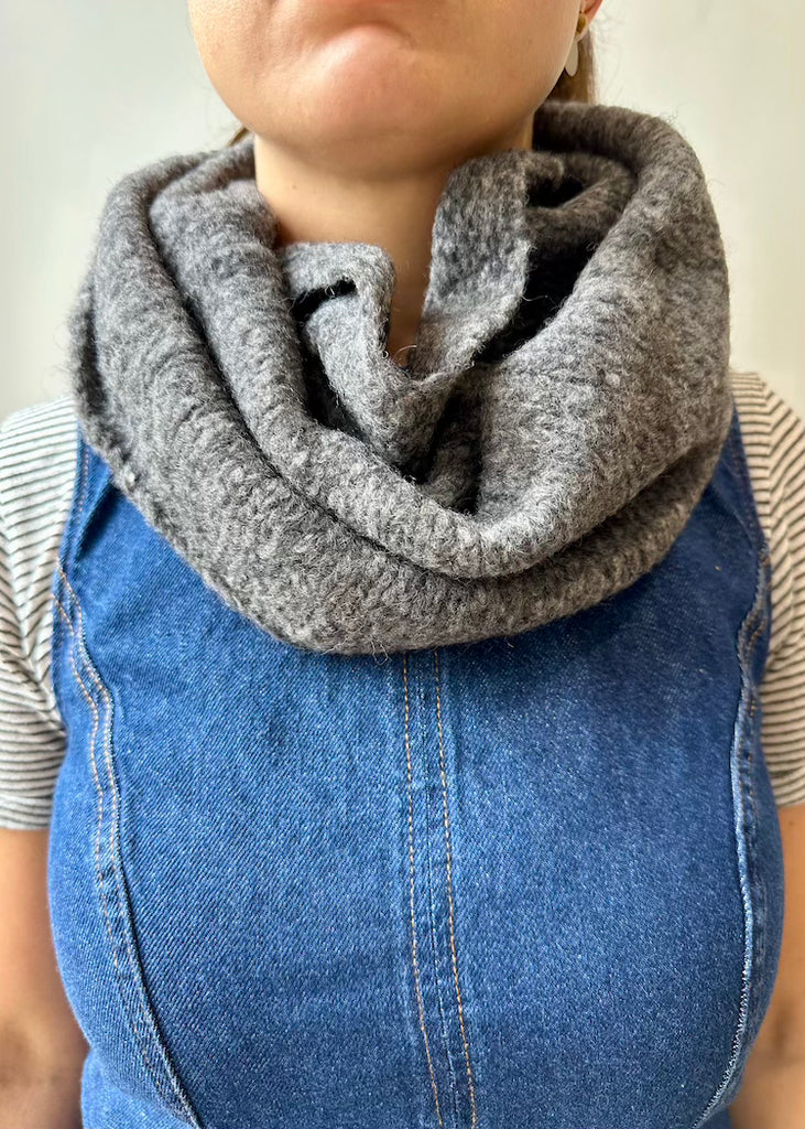 Alpaca Hand Knit Laja Hood | Flannel