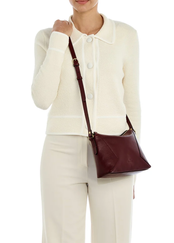 Il Bisonte | Storia Crossbody Bag | Amarena