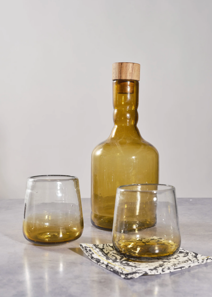 Amber Decanter Bottle