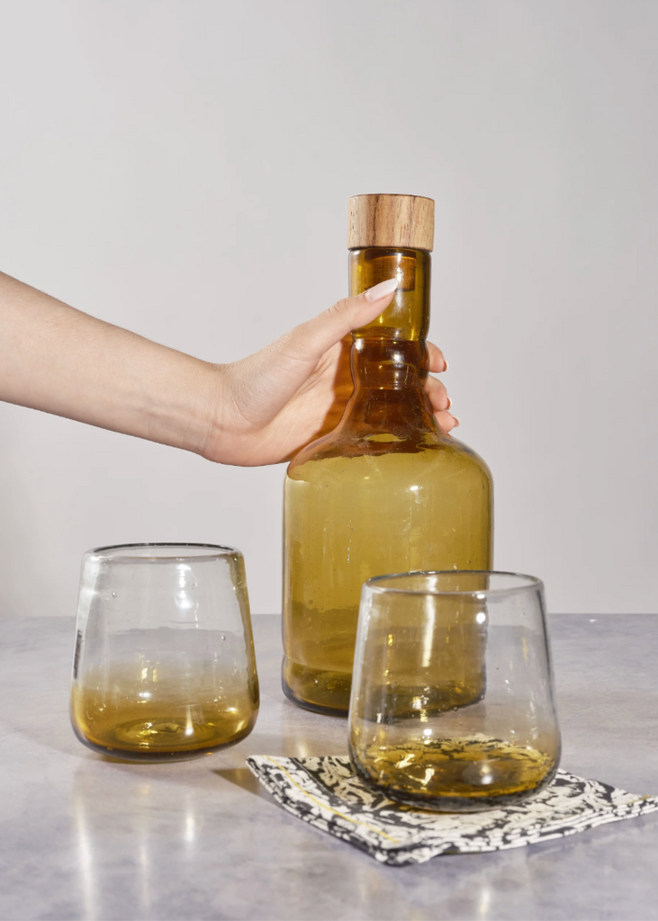 Amber Decanter Bottle