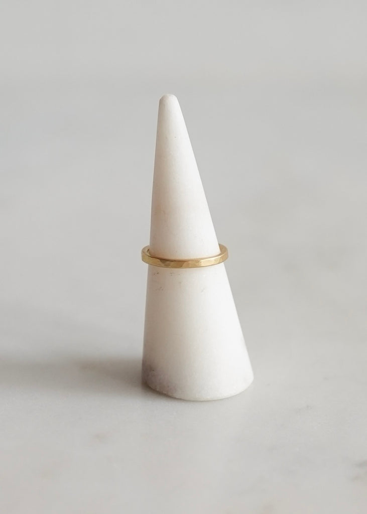 Ananda Khalsa | 18ky Gold Hammered Band