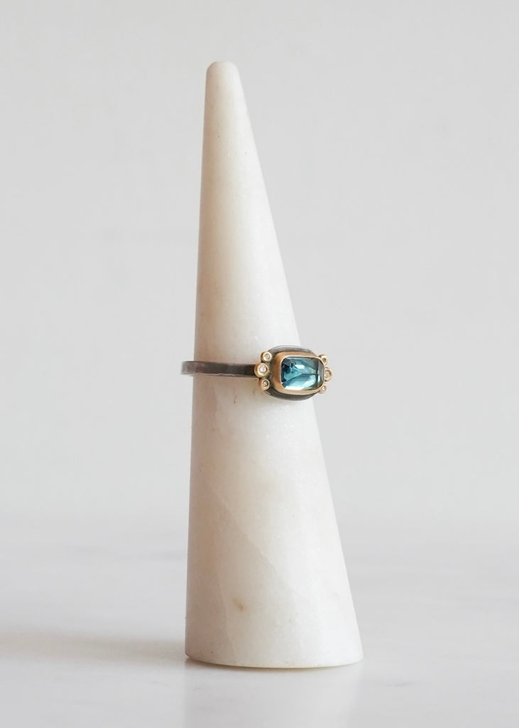 Ananda Khalsa | Blue Tourmaline Ring