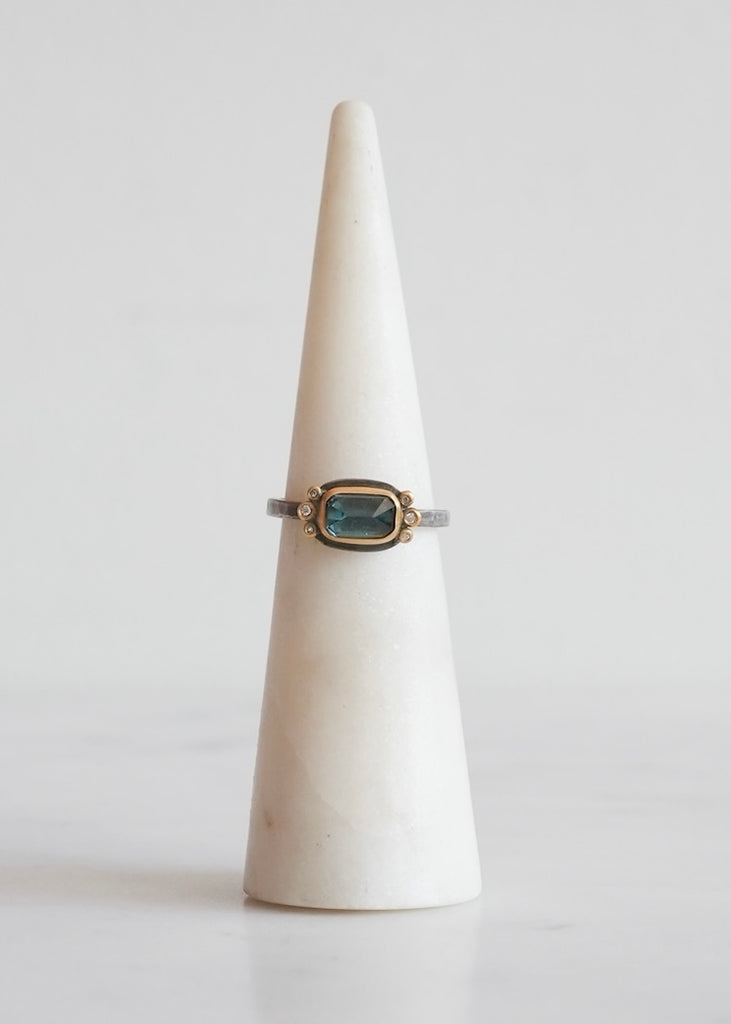 Ananda Khalsa | Blue Tourmaline Ring