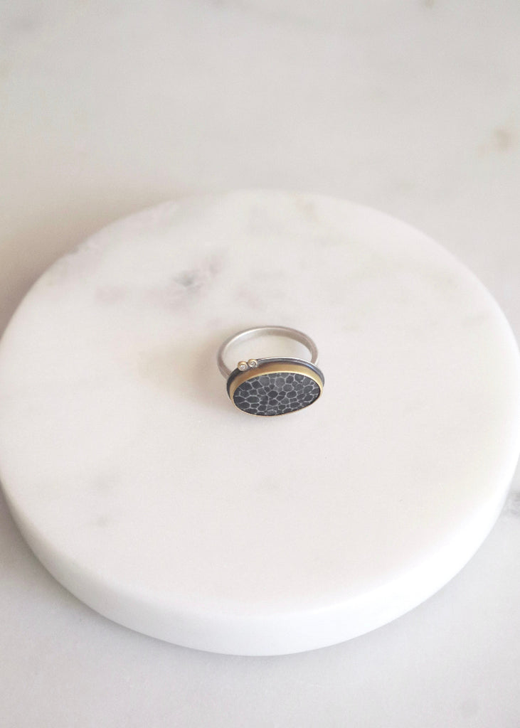 Ananda Khalsa | Bryozoan Fossil Ring