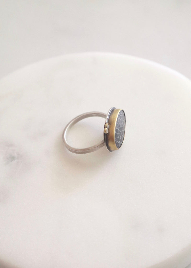 Ananda Khalsa | Bryozoan Fossil Ring