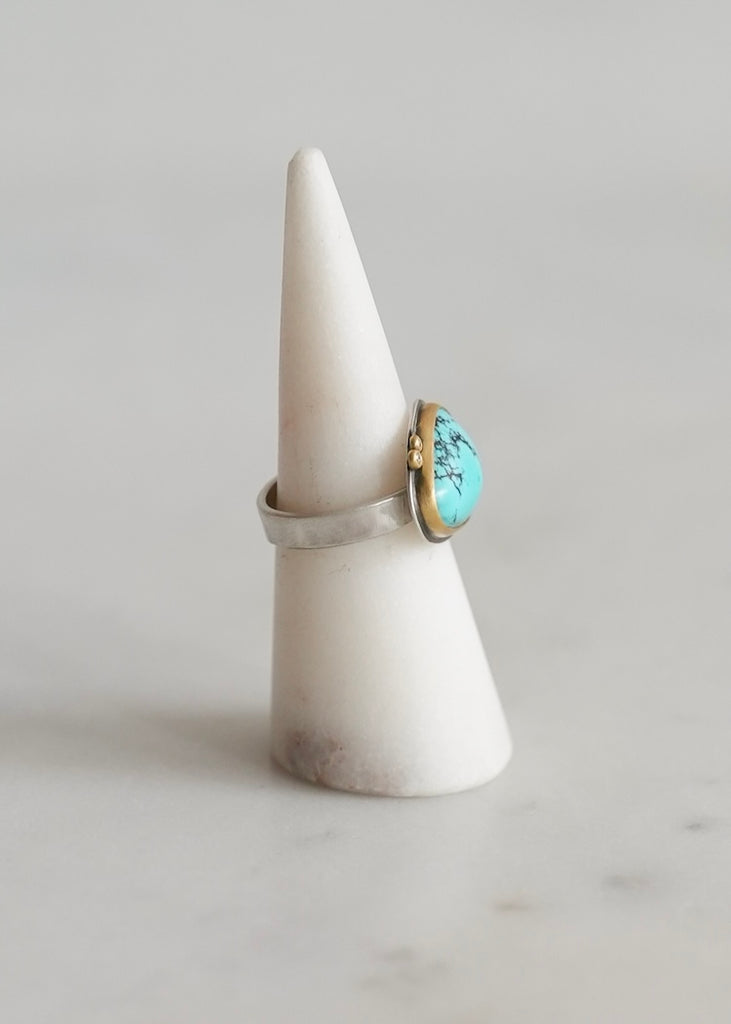 Ananda Khalsa | Organic Turquoise Ring