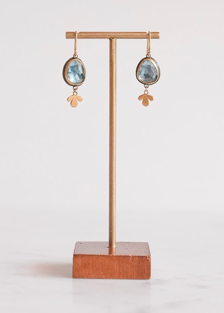 Ananda Khalsa | Rosecut London Blue Topaz Drop Earring