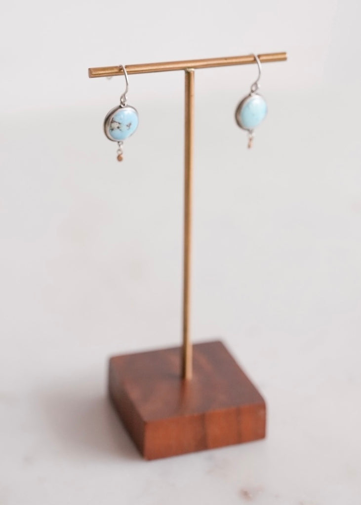 Ananda Khalsa | Round Turquoise Earring