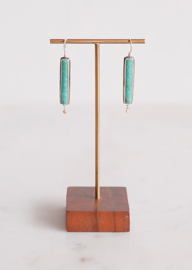 Ananda Khalsa | Turquoise Bar Earring