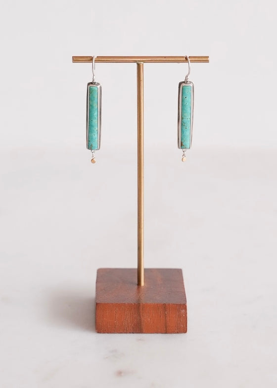 Ananda Khalsa | Turquoise Bar Earring