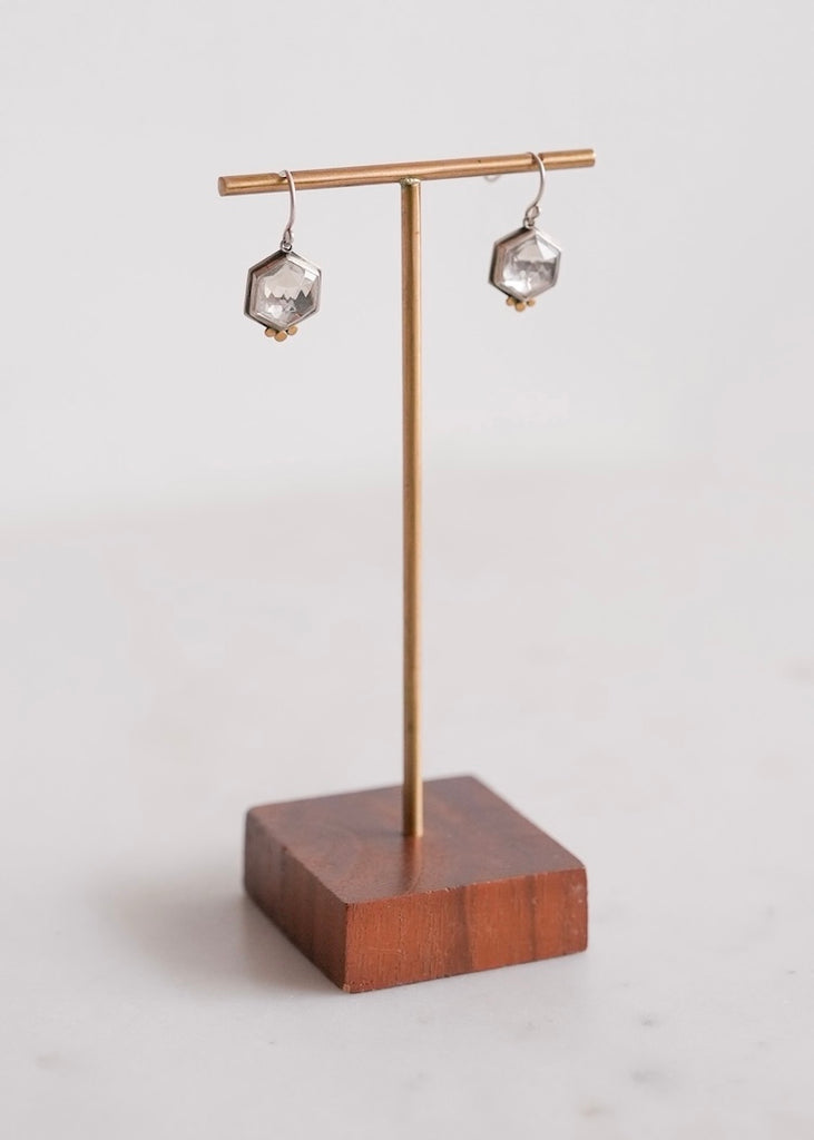 Ananda Khalsa | White Topaz Earring